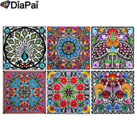 diapai diamond painting 5d diy full squareround drill flower peacock chicken scenery 3d embroidery cross stitch 5d decor gift