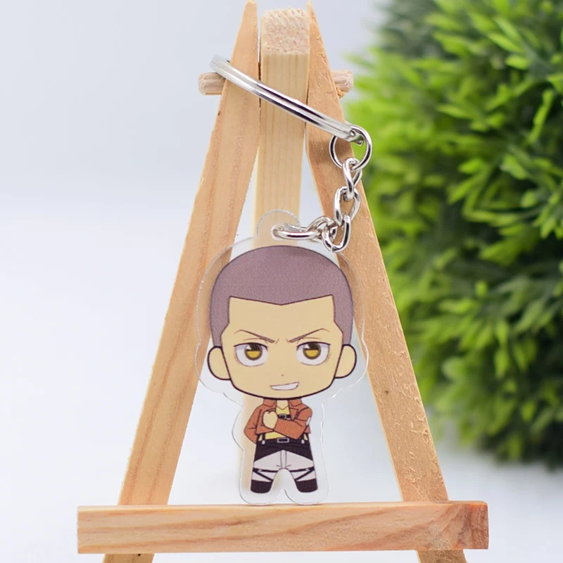 Attack on Titan 358 Атака на Титанов брелок двухсторонний акриловый брелок Подвеска Аниме аксессуары брелок с фигурками из мультфильмов - Цвет: Attack on Titan 358
