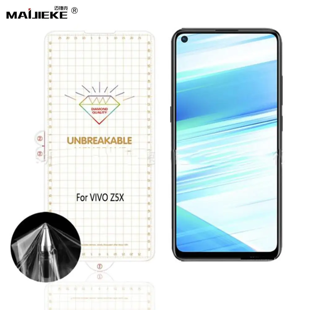 0 15 мм небьющаяся Защитная мембрана для экрана vivo z5x мягкая Гидрогелевая пленка