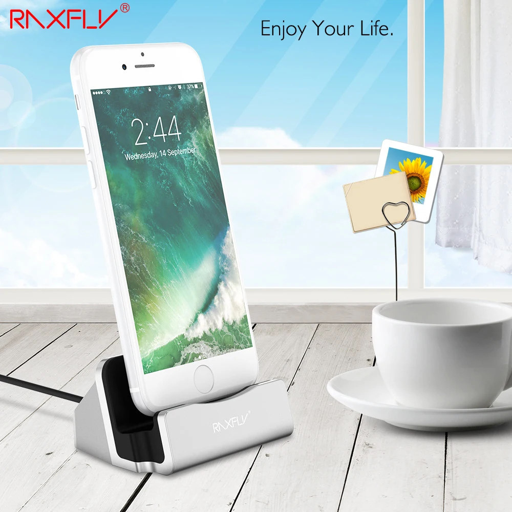Зарядная док станция RAXFLY с USB портом для iPhone 6 6S Plus 5|charging holder|holder standstand holder |