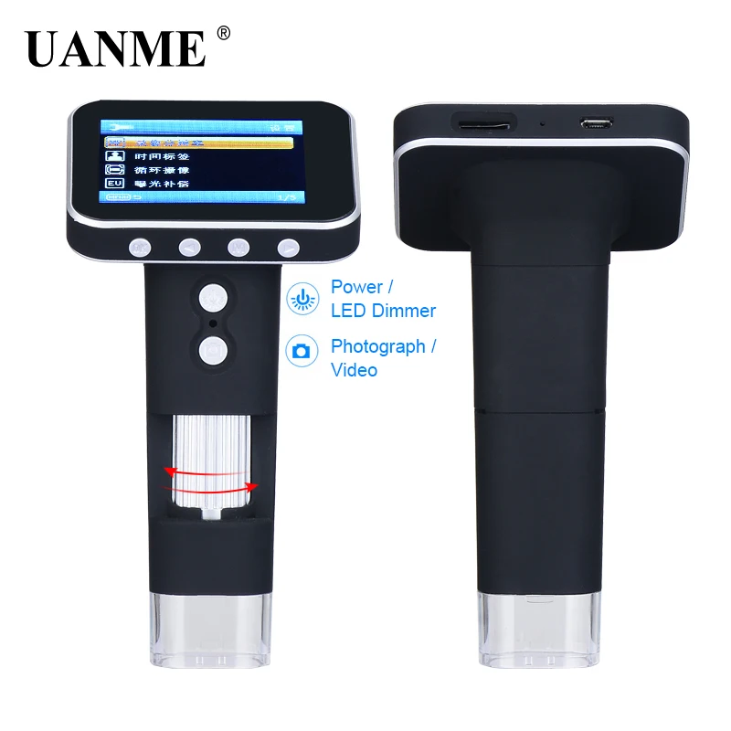 UANME Portable USB Digital Mobile Microscope LCD Screen Metal Stand Handheld Magnifier S02 Drop ship | Инструменты