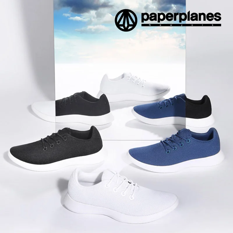 Премиум Paperplanes на шнуровке светильник из натуральной шерсти дышащая обувь для