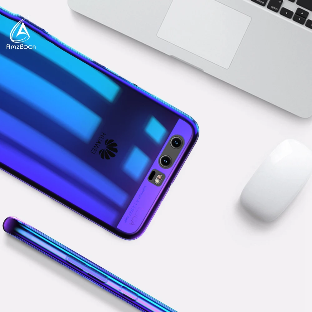 Чехол AmzBoon для Huawei P20 Pro Роскошный прозрачный чехол с градиентом Авроры Lite Mate 10 Light