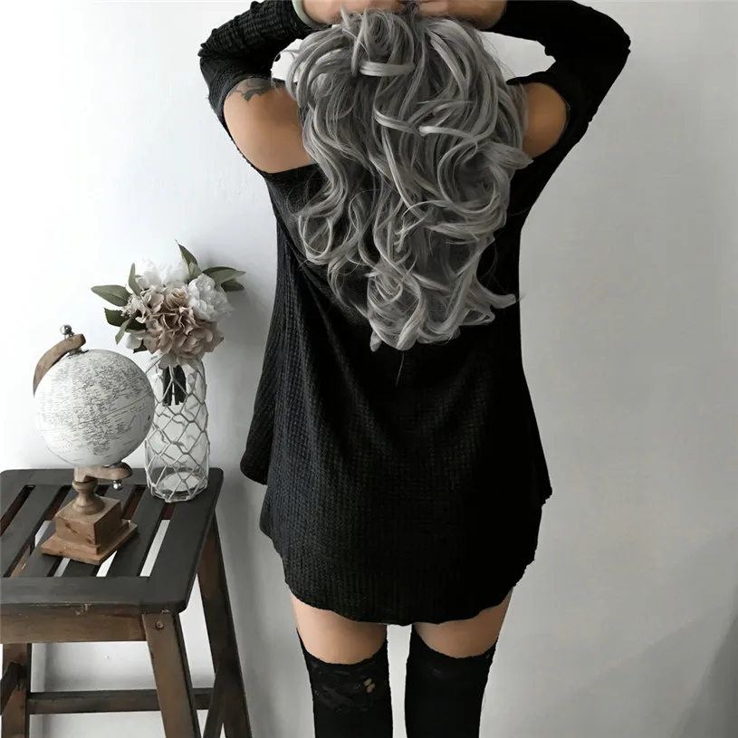 Womail 2017 Autumn Off Shoulder Women Knitwear Sweater Female V Neck Long Sleeve Jumper Winter High Elastic Sweaters#A30 | Женская