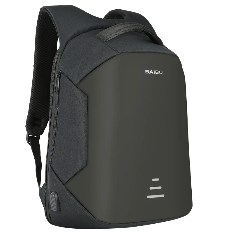 Многофункциональный USB зарядный мужской рюкзак для ноутбука подростка модный
