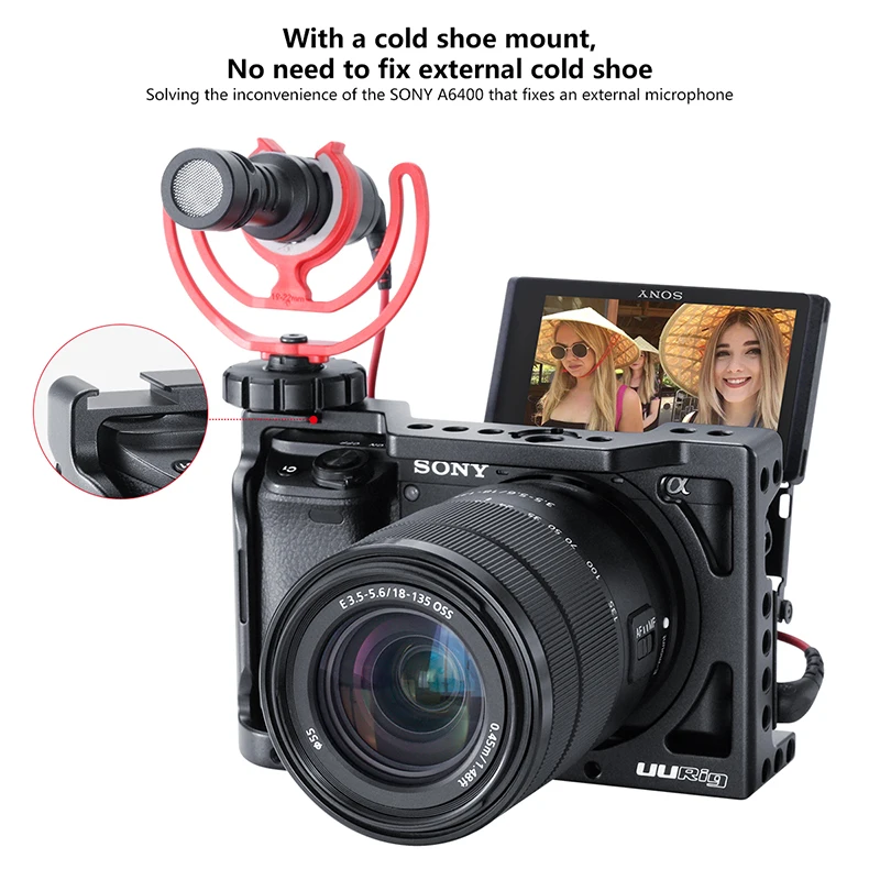 Профессиональный штатив для камеры sony A6400 алюминиевый ручной чехол стабилизатор