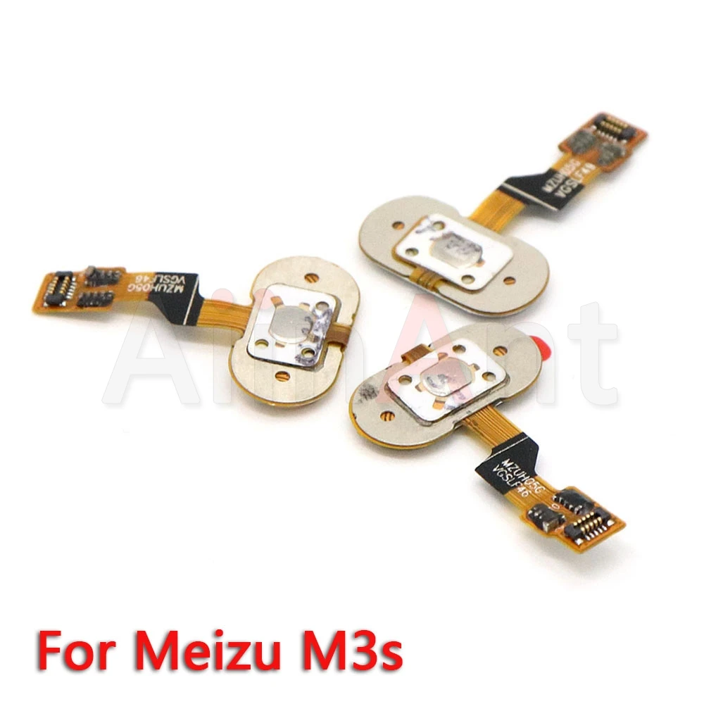 aiinant original home key fingerprint return button touch id sensor flex ribbon cable for meizu m3 note m3s mobile phone parts free global shipping