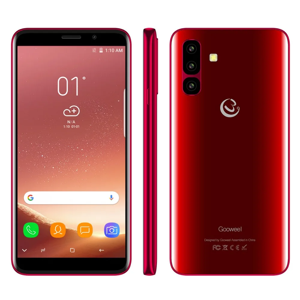 Gooweel S10 смартфон 3G MTK6580 Quad core 5 45 дюймов ips Экран Face ID мобильного телефона 5MP + 2MP