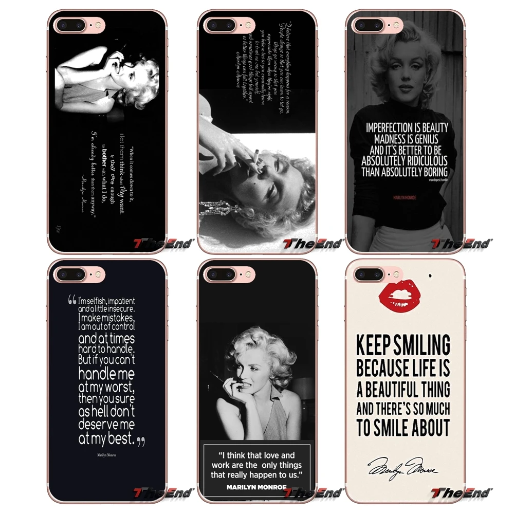 Чехол для телефона Huawei G7 G8 Ascend P7 P8 P9 Lite Honor 4C 5X 5C 6X Mate 7 8 9 Y3 Y5 Y6 II Pro Marilyn Monroe Im с