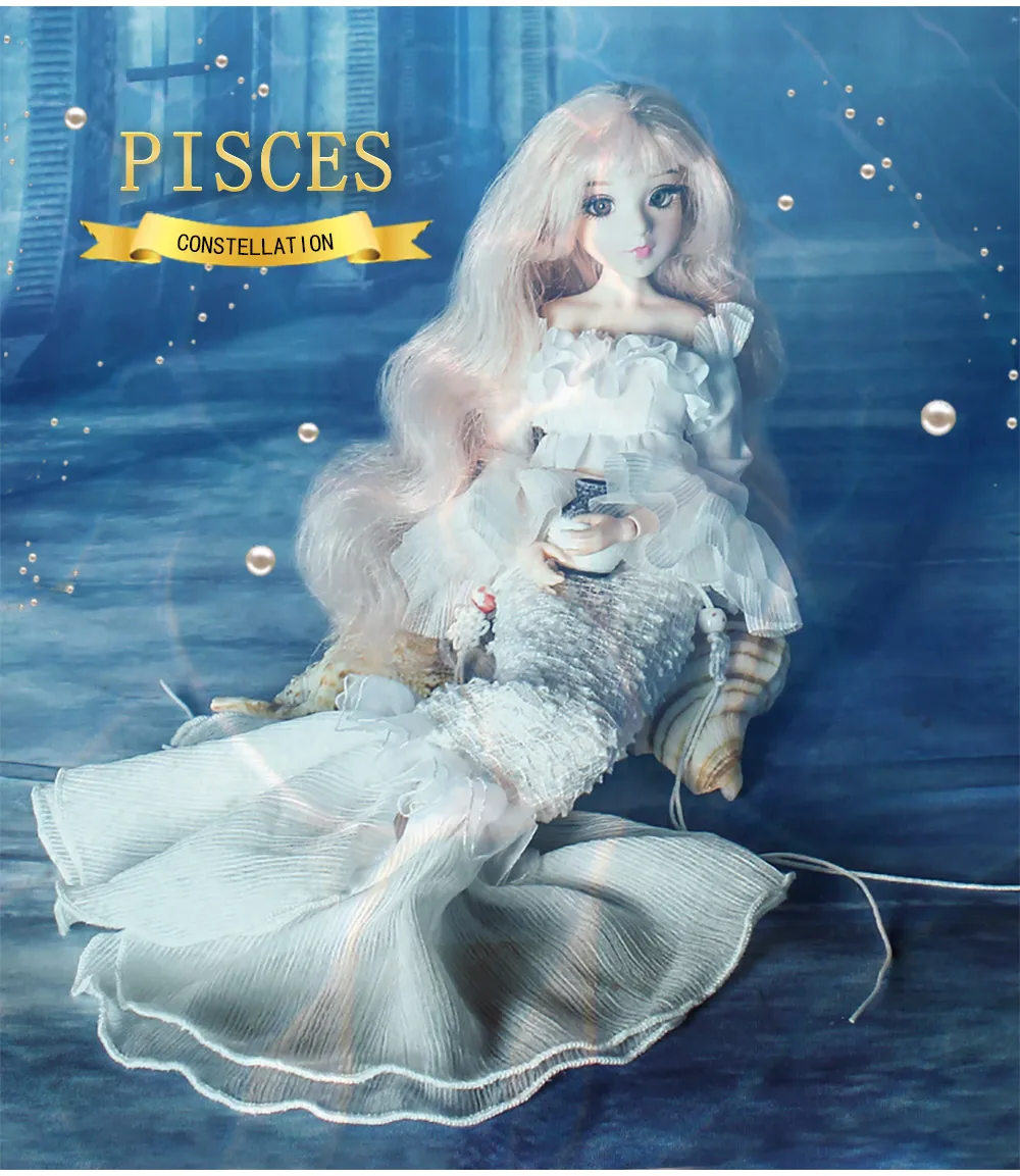 Кукла BJD Blyth мм девочка созвездие серия 35 см шарнирное тело куклы имя рыбы бледно