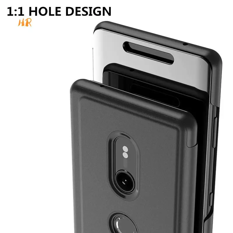 Mirror Smart View Flip Case For Sony Xperia XZ3 Clear HD Screen Full Cover On XZ4 Anti-knock Phone Back Cases |