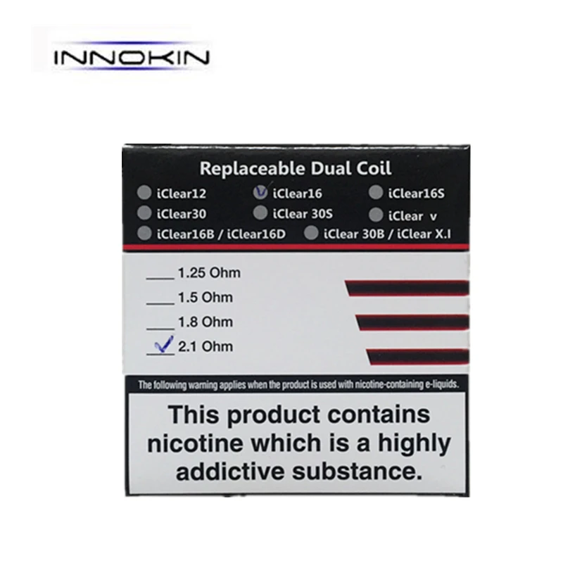 Атомайзер Innokin Iclear 16 с двойной катушкой 5 шт. | Электроника