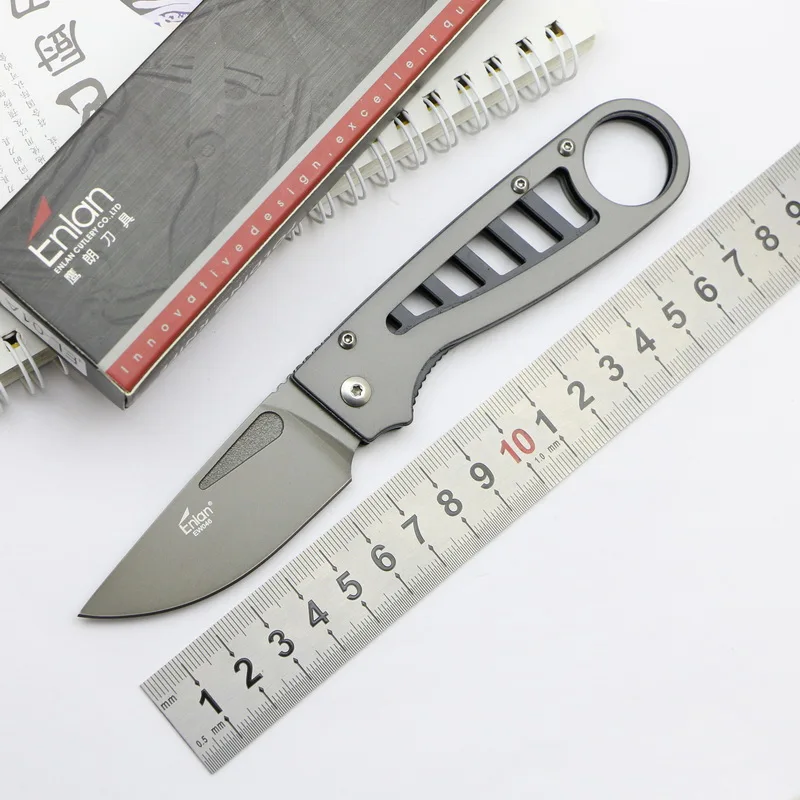 ENLAN C046 черный складной нож 8Cr13Mov лезвие Открытый Кемпинг Карманный Рюкзак с EDC