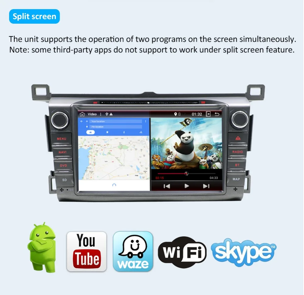 HD Octa 8 Core 2 din автомобильный радиоприемник gps Android 9,0 Автомобильный DVD плеер для Toyota RAV4 для Toyota Previa RAV 4 2013 радио кассетный магнитофон