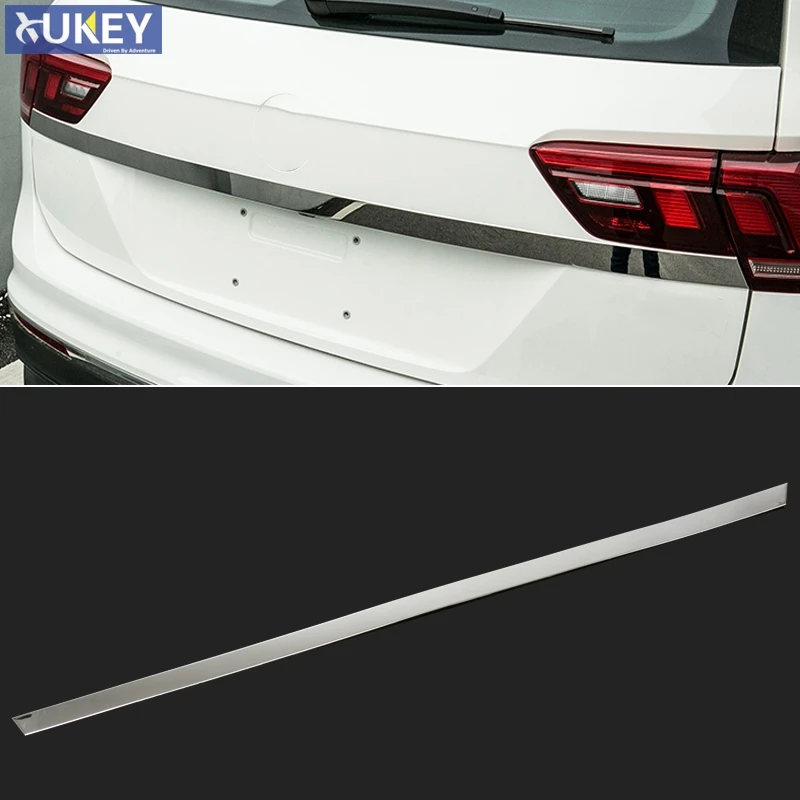 Подходит для VW Tiguan хромированная Задняя Крышка багажника Дверная ручка Крышка хвостового ворота светильник лампа отделка ободок молдинг гарнир стиль