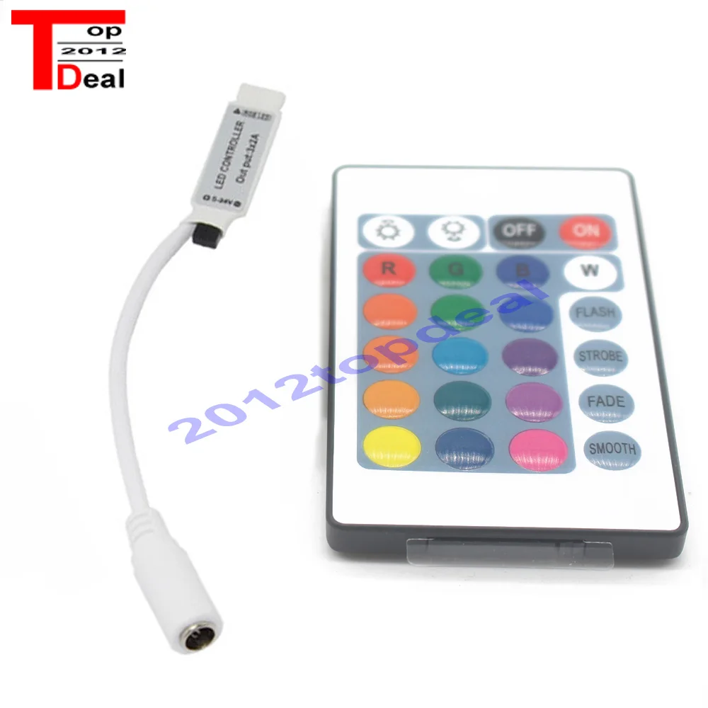 Светодиодная лента 5 м SMD 5050 RGB белый/теплый белый DC12V 2A 3A контроллер поставщика