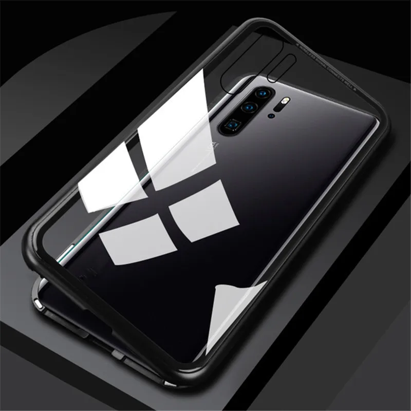Новейшее магнитное закаленное стекло чехол для Huawei P30 P20 Pro Lite Mate 20 Honor 10 8x Nova 4 3 3e y9