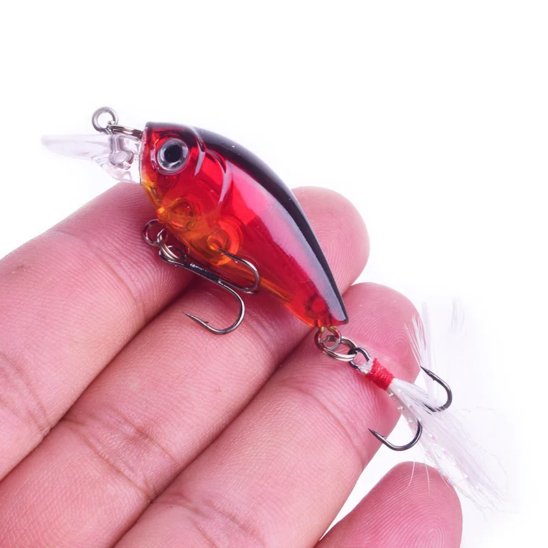 1 шт. рыболовная приманка с петлей 45 мм 3 5 г|lure bait|crank bait3d fish eyes |