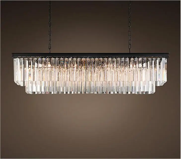 Классическая американская Хрустальная светодиодная Подвесная лампа RH