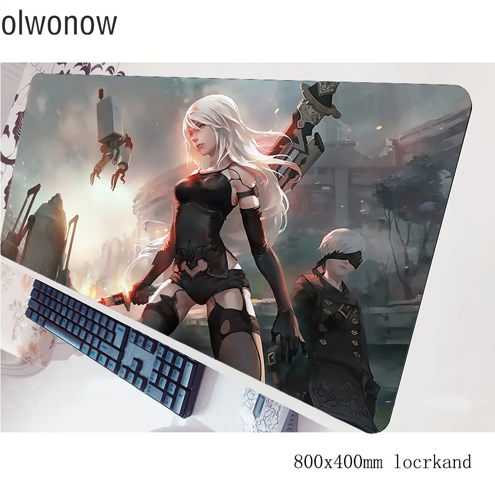 Коврик для мыши nier геймер 80x40 см игровой коврик Xl notbook Настольный гаджет padmouse игры