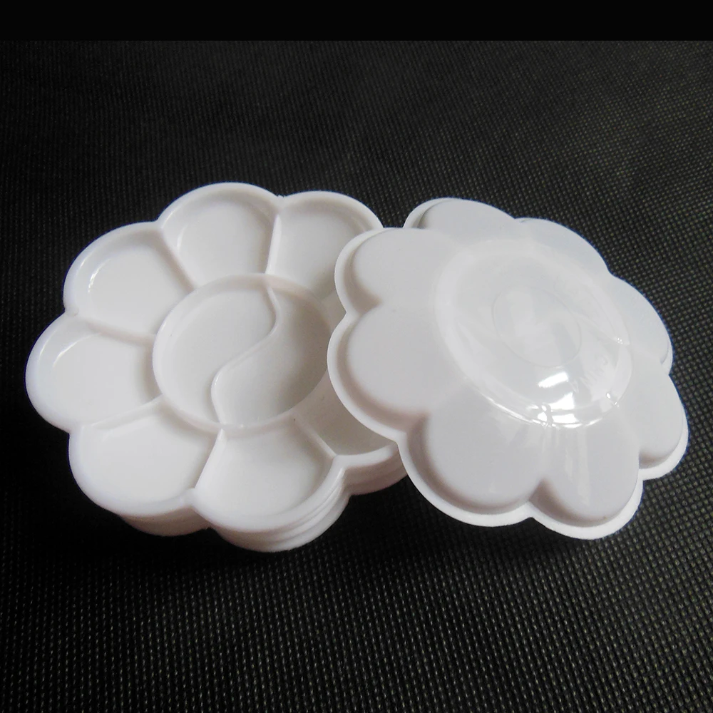 Рождественские подарки искусство ногтей лак цвет белая палитра блюдо Dappen