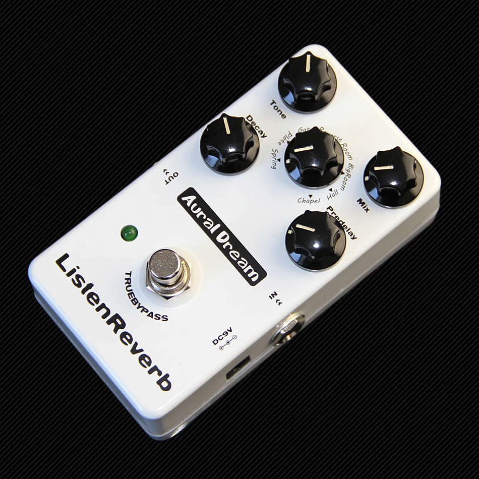 Aural Dream Listen Reverb True Bypass Digital Effects Pedal for Electric Guitar with 8 | Спорт и развлечения