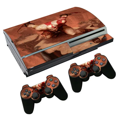 0202 Для версии бога войны кожи Стикеры наклейка для PS3 жира Игровые приставки 3 консоль и контроллеры для PS3 жира шкуры виниловая клеящаяся пленка - Цвет: 0202