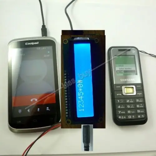DTMF аудио декодер декодирующий модуль распознавание телефонных звонков с ЖК