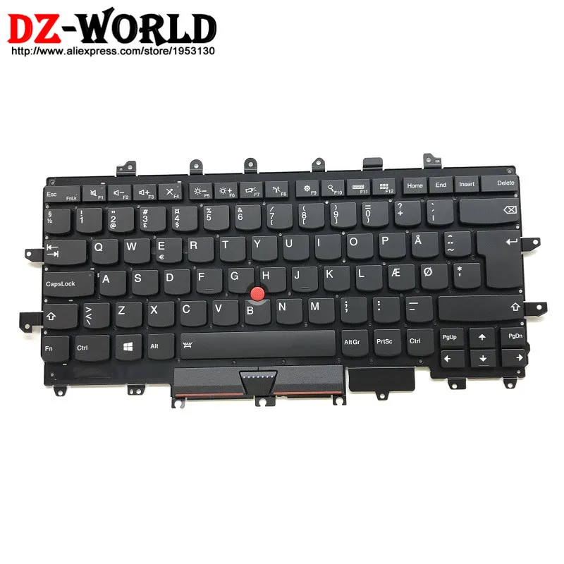 New/Orig Laptop Keyboard for Thinkpad X1 Carbon 4th Gen 4 20FB 20FC Danish Keyboard Backlit Backlight Teclado 00PA707 SN20K74755