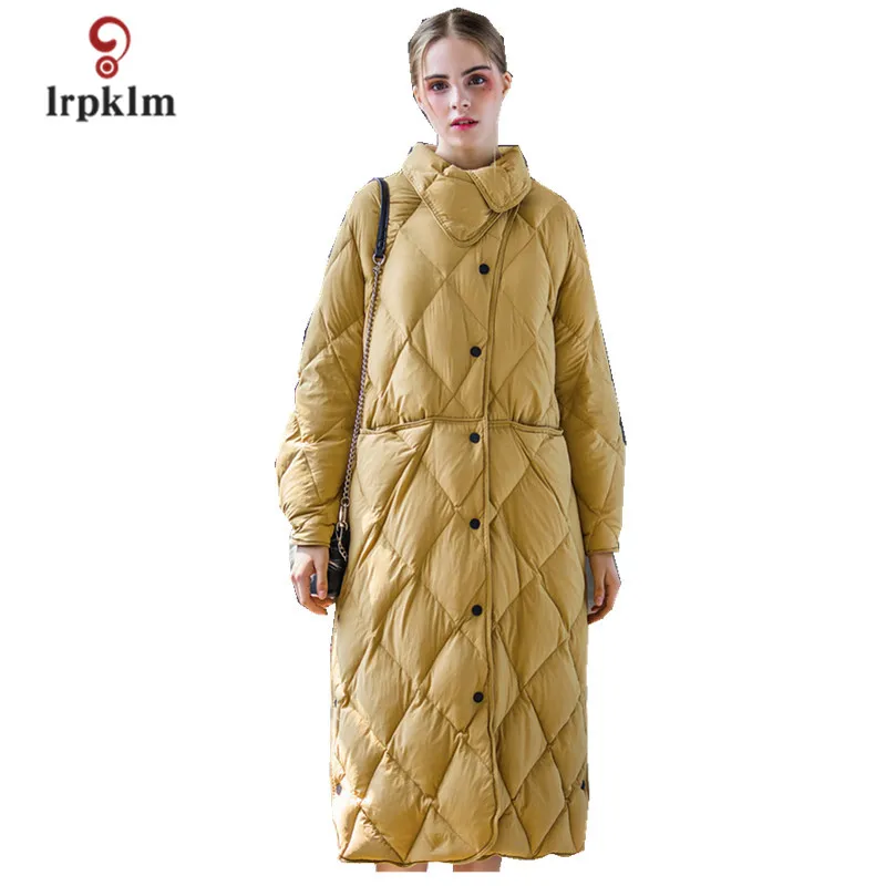 Женский пуховик PQ121 зимний длинный с воротником стойкой|jacket down|jacket fashionjacket with |