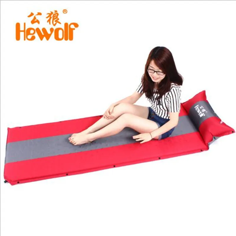 

190*65*5cm Lengthen Widen Thicken Self Inflating Mat Outdoor Single Camping Mattress Moisture-Proof Pad Cushion Splicing 3cm