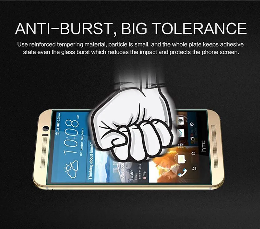 Оригинальное закаленное стекло 9H 2.5D для HTC One M7 защитная пленка M 7 801S 801E 801N 801D 802T 802D