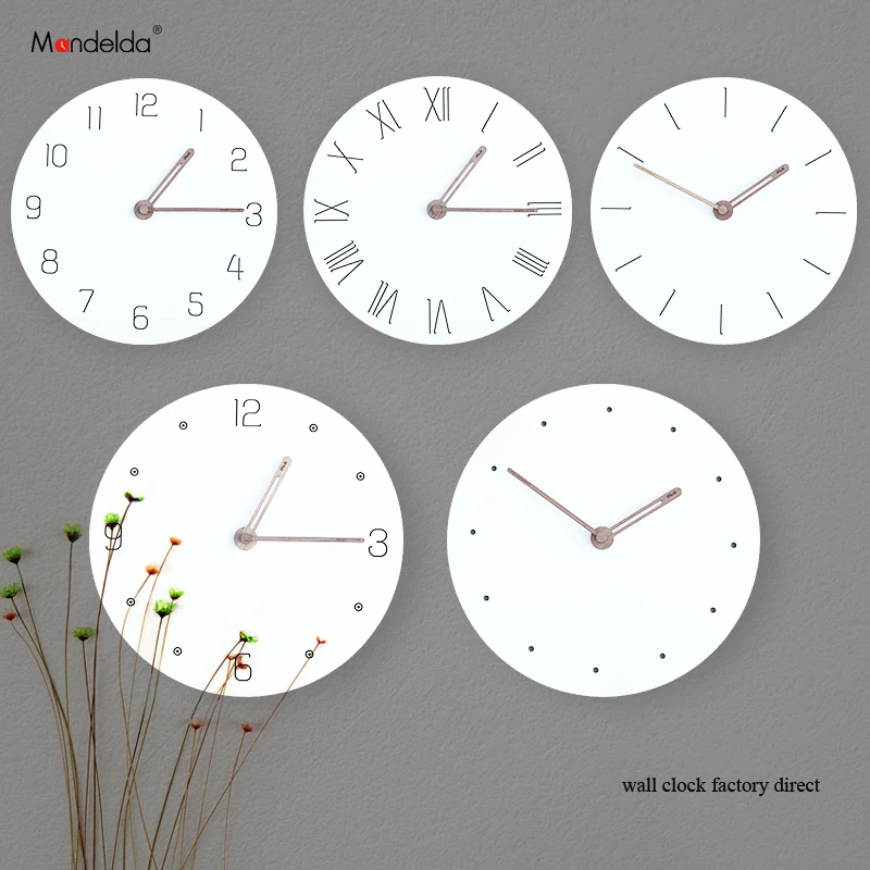 

Factory Wholesale Wall Clocks Home Decor Modern Creative Silent Living Room Clock Watch with Low Price