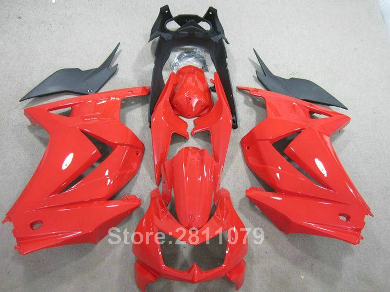 Комплект обтекателей под давлением для Kawasaki Ninja 250R EX250 08 14 красный черный комплект