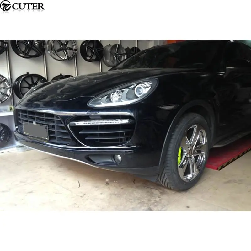 958 GTS турбо стиль PP передний бампер Комплект кузова автомобиля для Porsche Cayenne Turbo 11