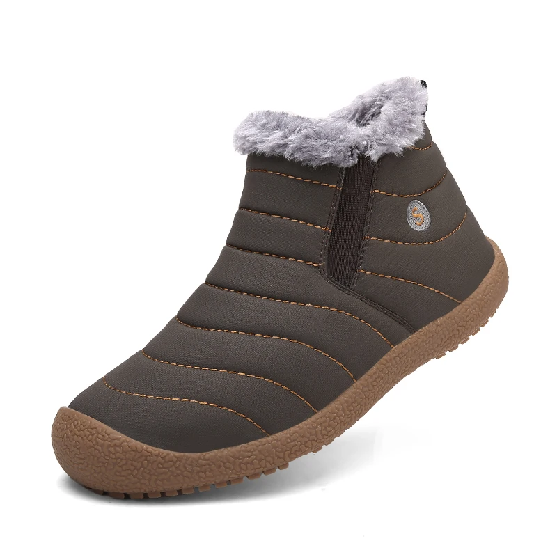 Fotwear/мужские водонепроницаемые плюшевые ботинки пара теплых зимних ботинок на