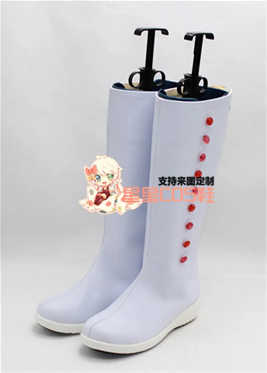 Mary Poppins White Adult Women Cosplay Shoes Boots X002 | Тематическая одежда и униформа