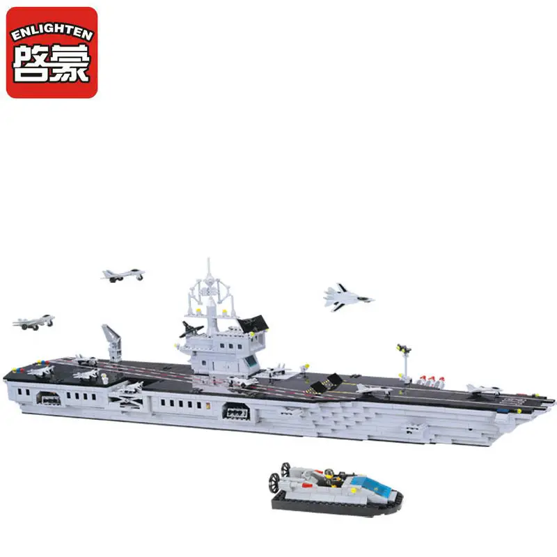 Военный крейсер подводная лодка авианосец наборы совместимые с Legoed строительные