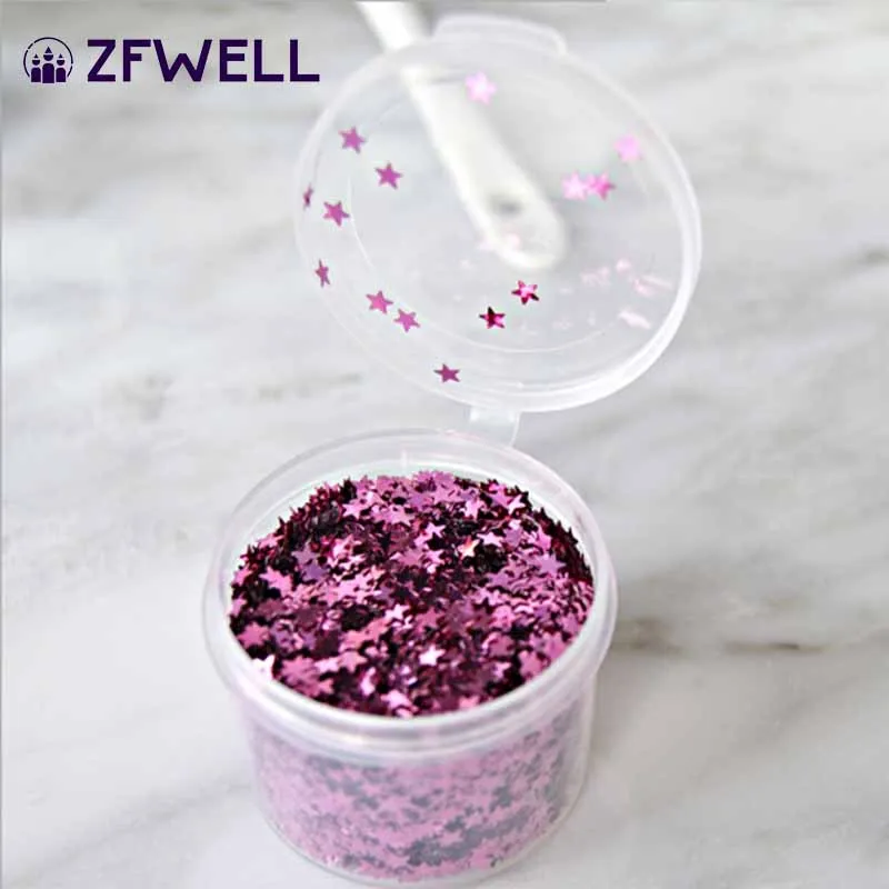 ZFWELL золотые и Серебристые Синие Маленькие блестки цвет звезды тема шар воздушные