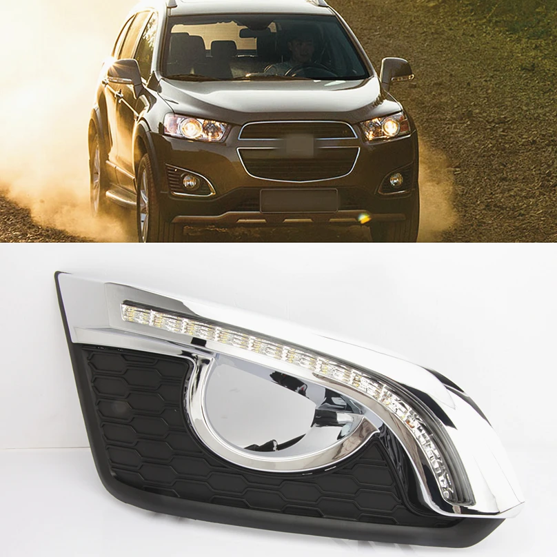 Автомобильная проблесковая 1 комплект светодиодный DRL Вождения освещают