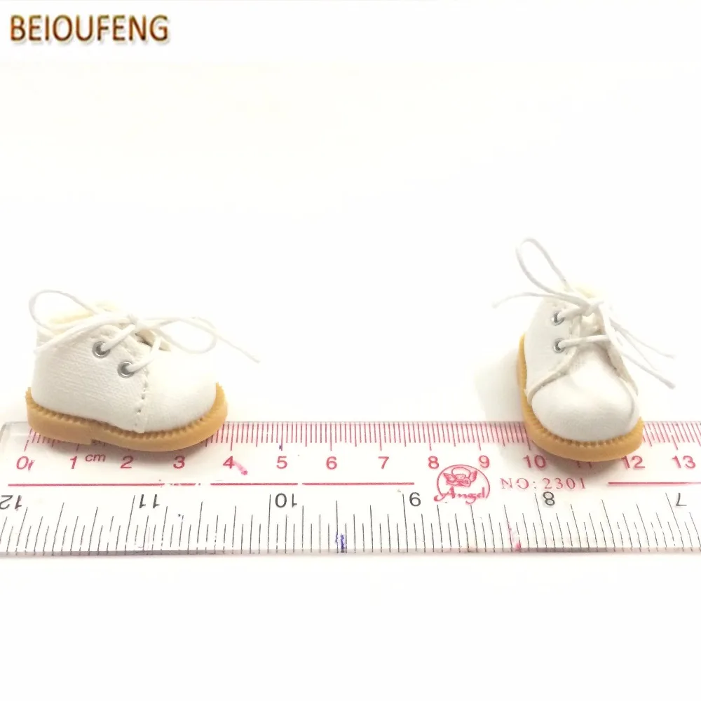 BEIOUFENG 3 8 см мини кукольная обувь для куклы блайз игрушка 1/8 BJD кукольные ботинки