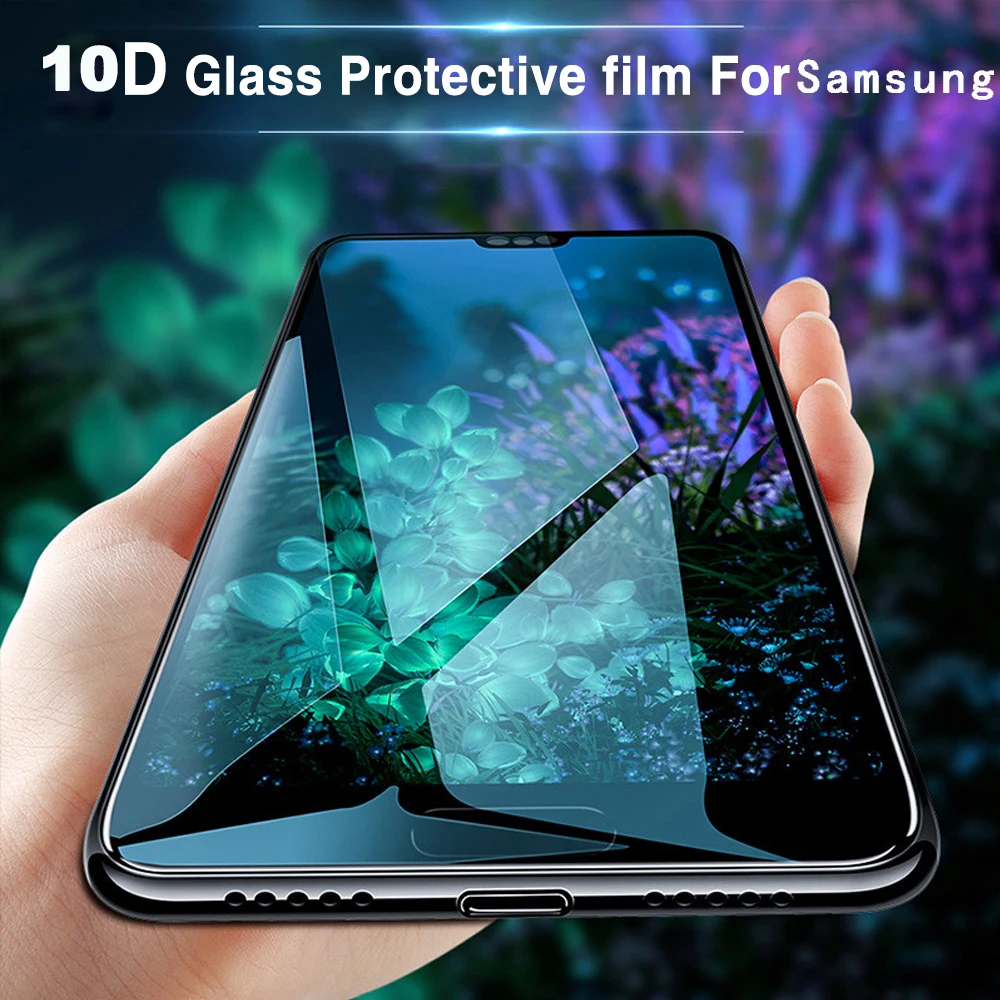10D полное изогнутое закаленное стекло для samsung S10 S9 S8 plus S6 S7 Edge A9 2018 S10e lite Защита