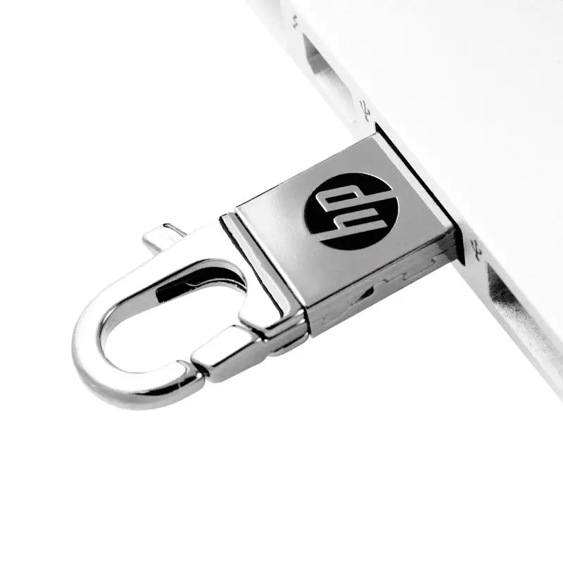 Hp металлический флэш диск 32GB DIY логотип cle USB флеш накопитель 2 0 Memoria U Веселая ручка