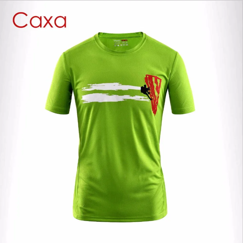 Мужская быстросохнущая Спортивная футболка Caxa легкая мягкая для альпинизма