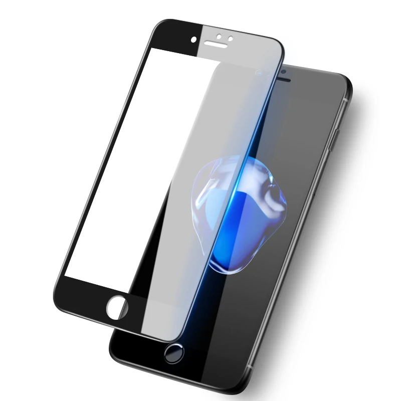 Закаленное стекло 4D с полным покрытием для iPhone 7 iphone 8 Защитное 6 6s Plus пленка из