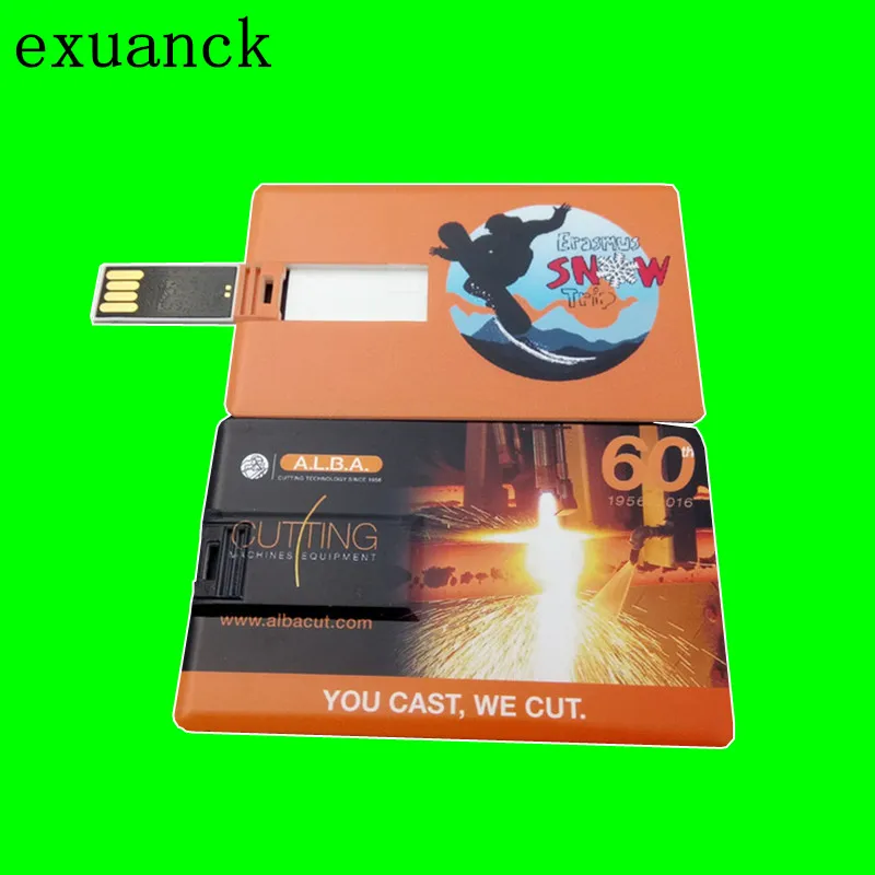 Exuanck изготовленный на заказ логотип компании подарок USB 2 0 флэш-Кредитная карта 16