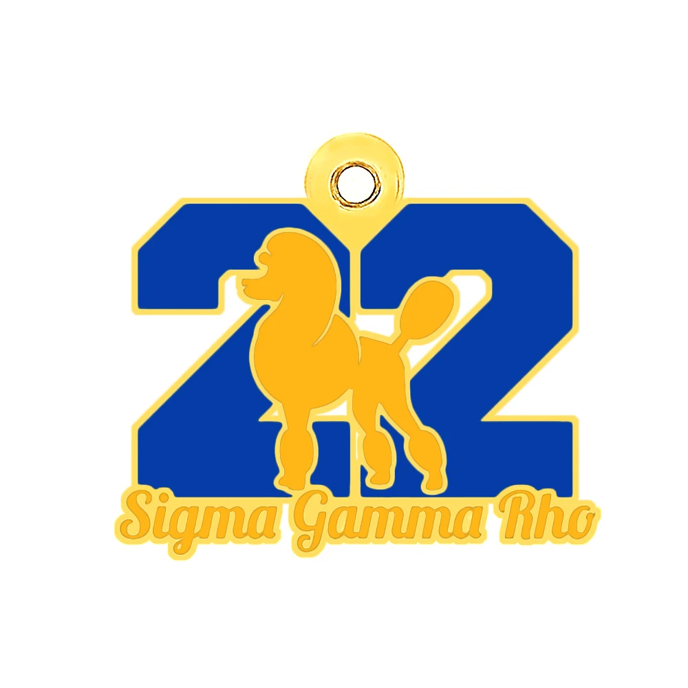 Греческая буква общества SIGMA GAMMA RHO ювелирные изделия для братства металлическая