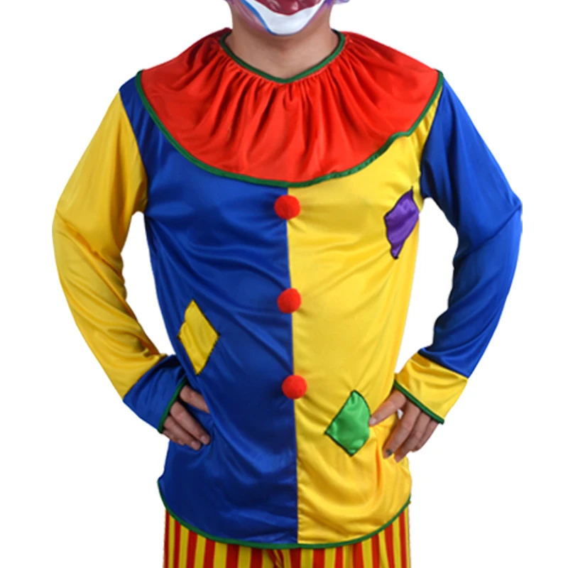 Бесплатная доставка костюм для хеллоуина маскарадный мага клоуна взрослых