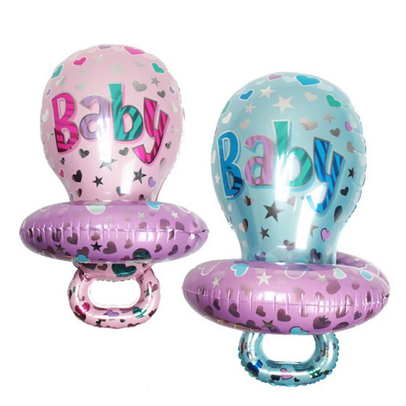 2 Части/комплект Супер Форма Детские Соска Фольгированные Шары Baby Shower День