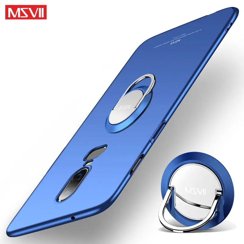 OnePlus 7 Pro Чехол MSVII палец кольцо тонкий матовый чехол 5 T автомобильный держатель One